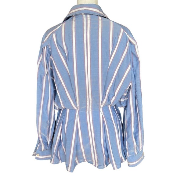 PALMER//HARDING Sunda Cinched-Waist Striped Shirt - Picture 5 of 8